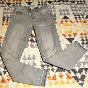 Justice Denim Jegging Girls 14 Gray Soft Comfortable Stretch Flat Front